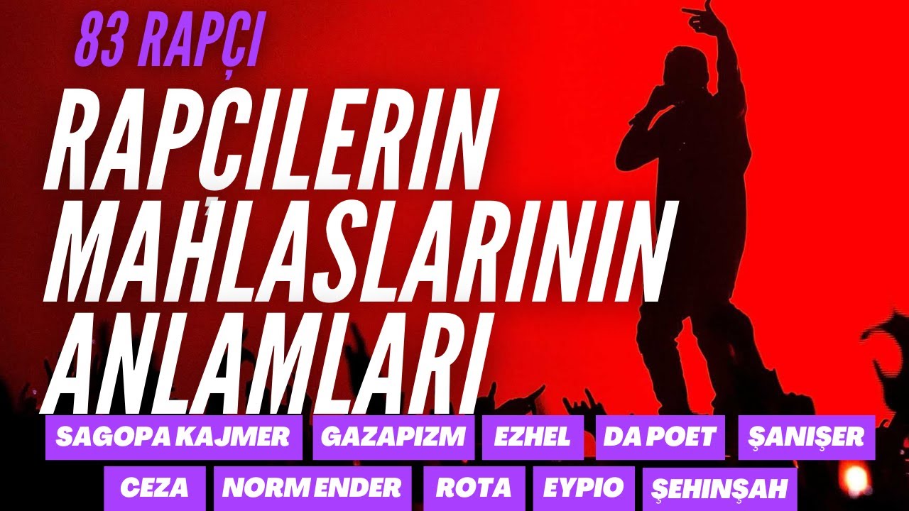Rapçilerin Kendi Anlatımlarıyla İsimlerinin / Mahlaslarının Anlamı / 83 Rapçi