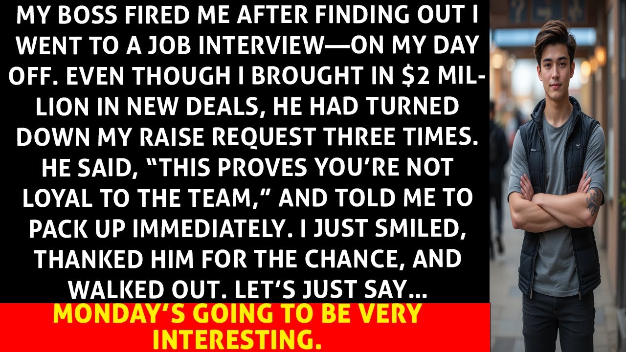 My Boss Fired Me for Taking a Job Interview on My Day Off—Even After I Brought in $2 Million in...