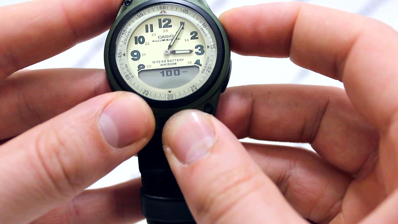 Часы Casio Illuminator AW-80V-3B [AW-80V-3BVEF] - Инструкция, как настроить от PresidentWatches.Ru