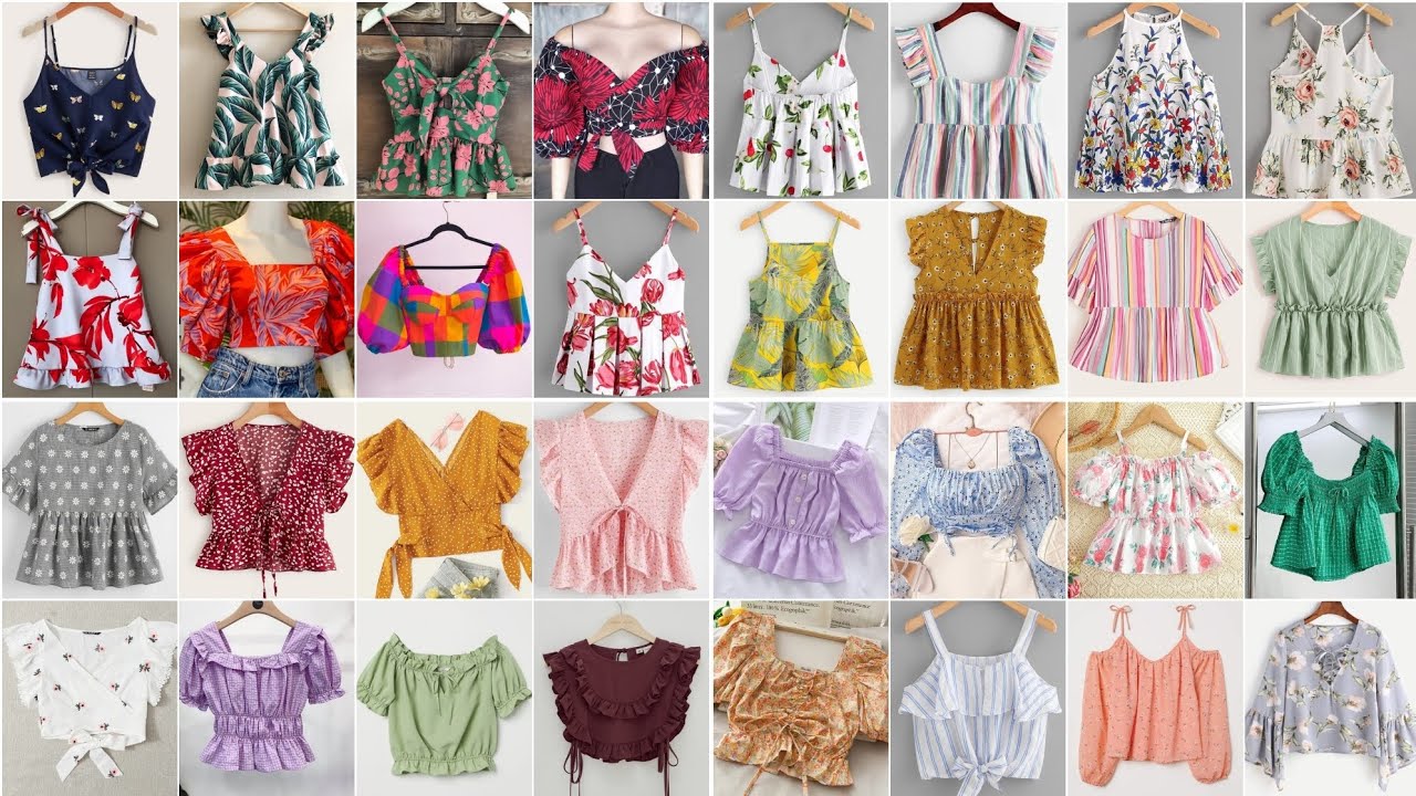 Summer Special Crop Top Design Ideas For Girls 2023 |
