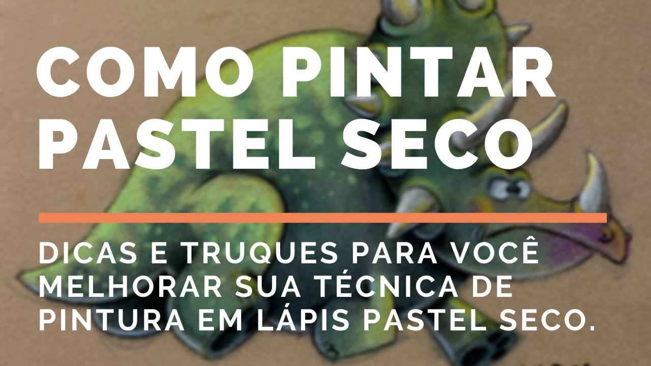 COMO PINTAR COM LÁPIS PASTEL SECO - Uma aula completa DO ESBOÇO A ARTE FINAL.