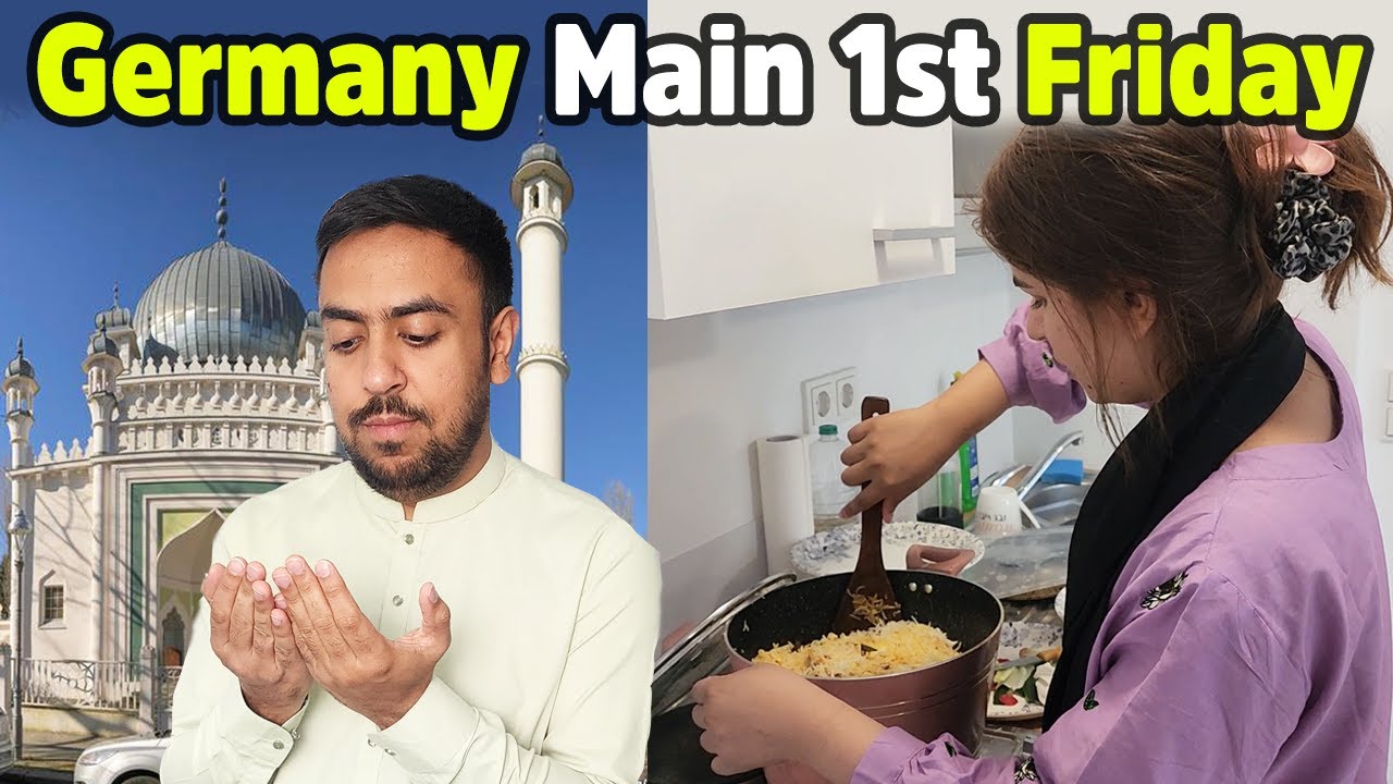 First Jummah ki Namaz Germany ki Masjid me😇 | Grocery Cooking and Walk time 🚶‍♀️