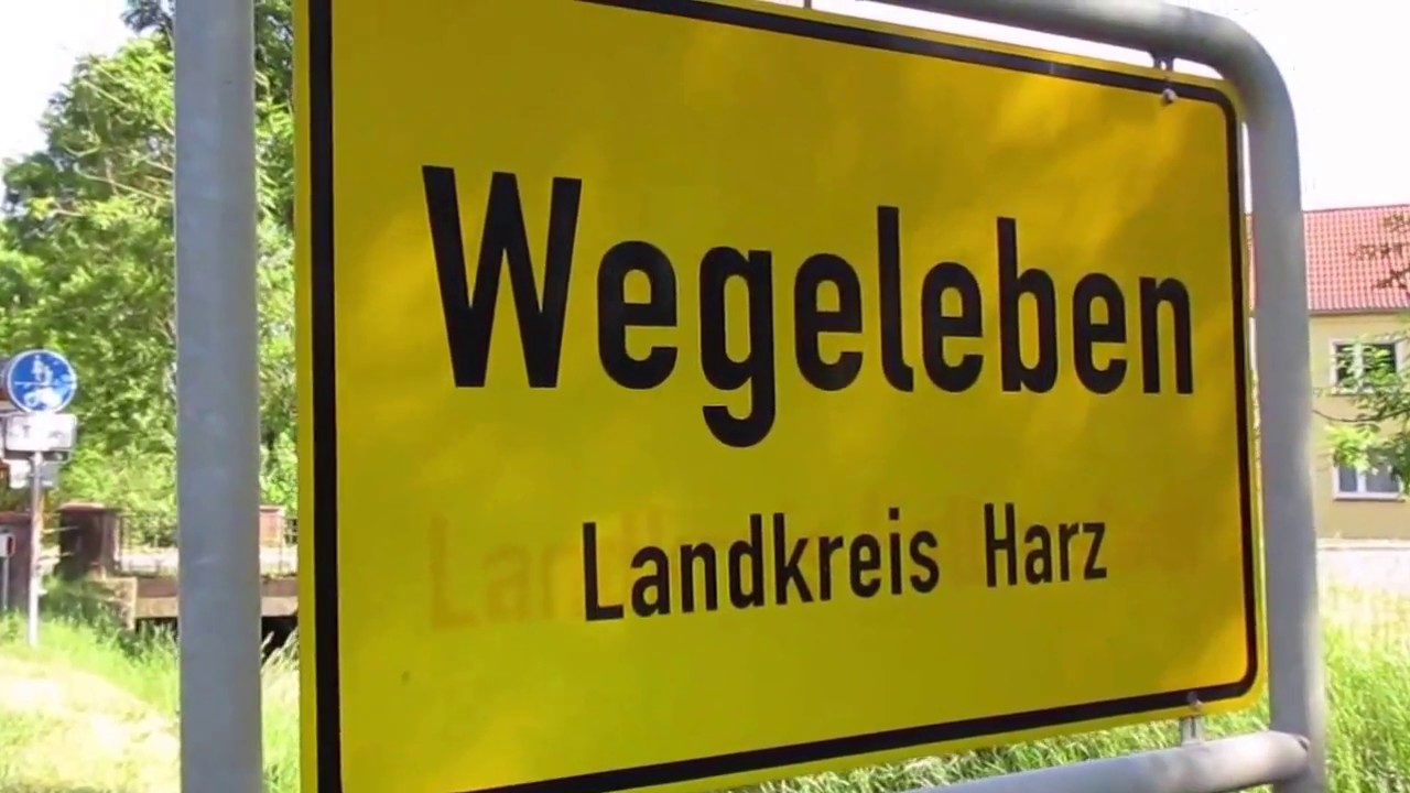 Spaziergang in Wegeleben durch die Stadt im Landkreis Harz
