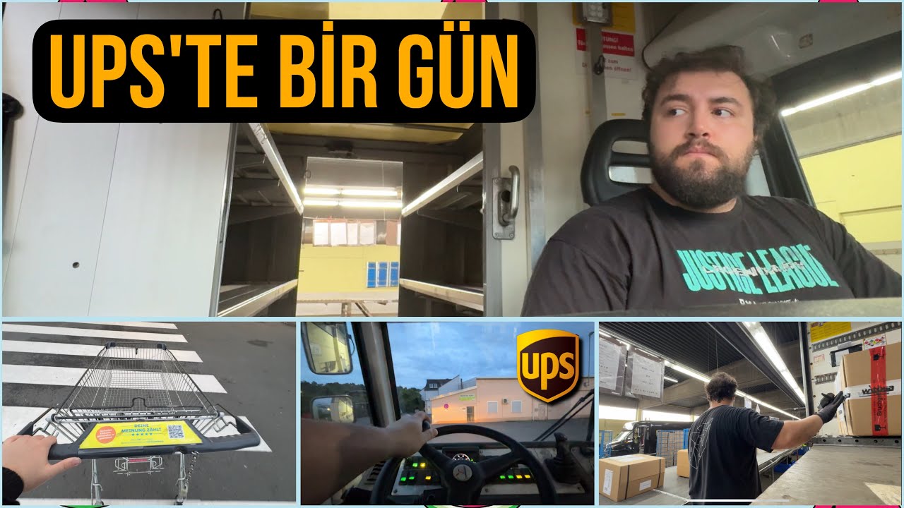UPS'te Bir Gün | Almanya'da Öğrenci Olarak Bir İş Günüm Vlog #3