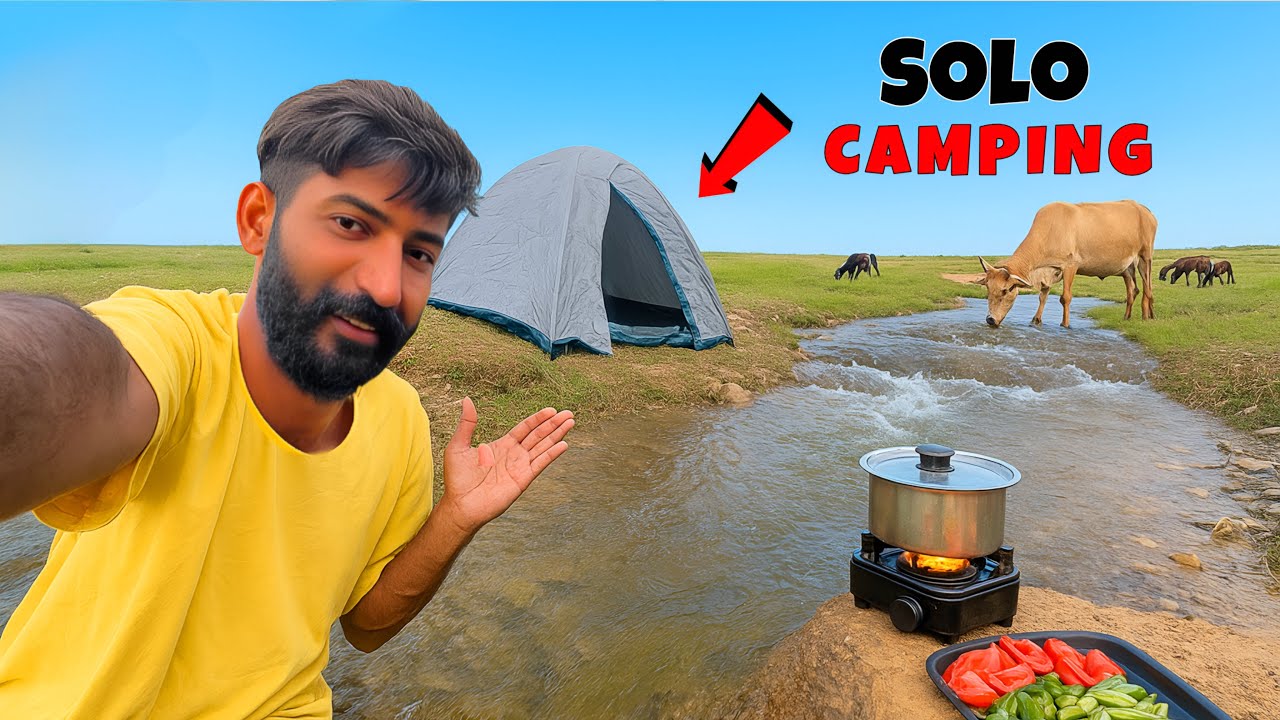 Riverside Solo Camping Survival 🏕️ 