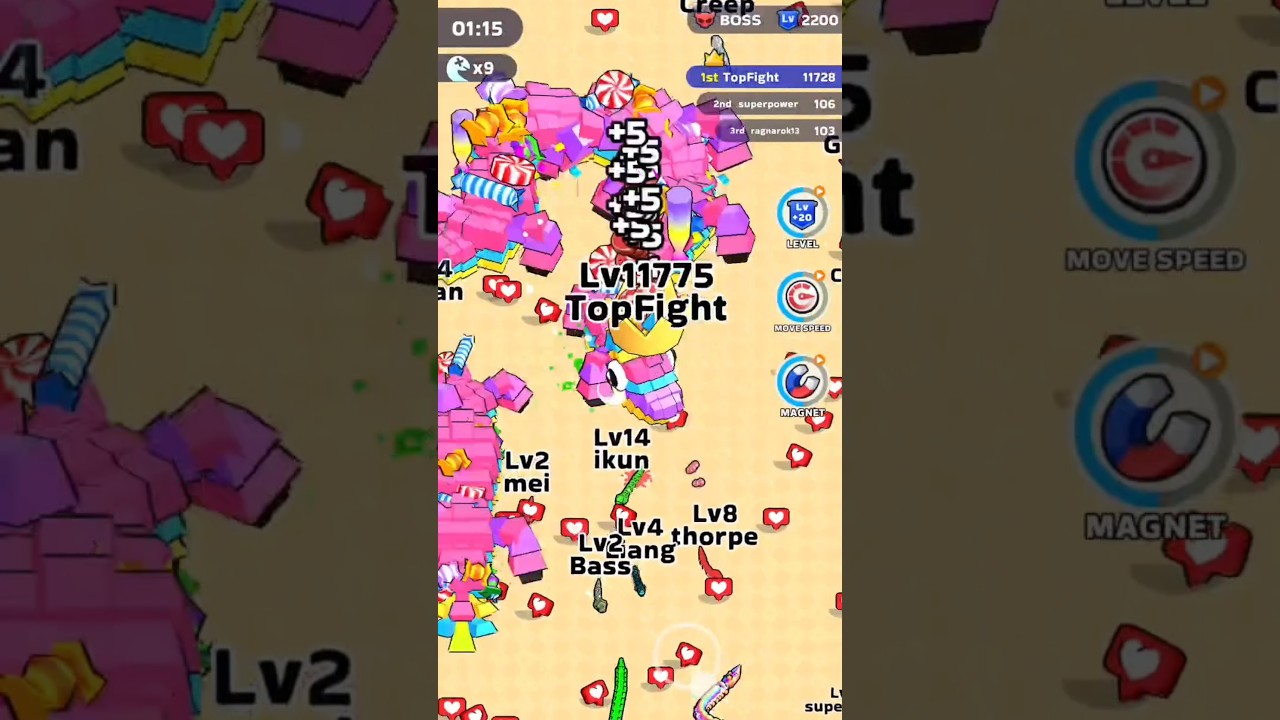 Snake Clash VIP Best Gameplay 03 #snakeclash #games #viralshorts