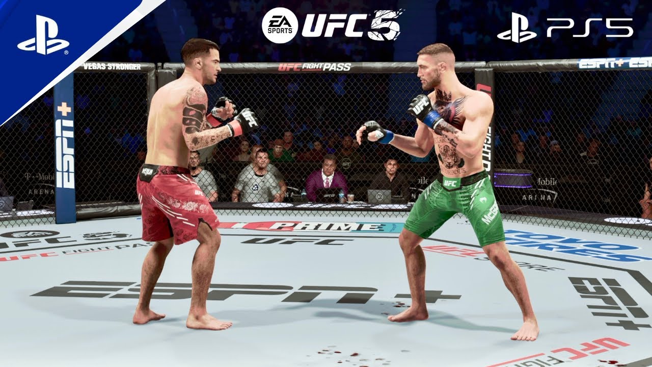 UFC 5 - Conor Mcgregor vs Dustin Poirier |Full Fight Gameplay | No Commentary | PS5 2K 60FPS