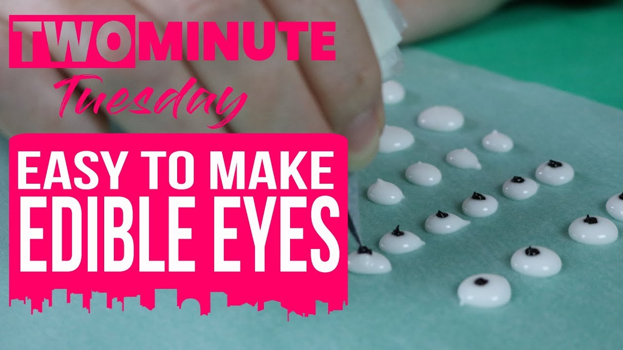 How to Make Edible Eyes from Royal Icing