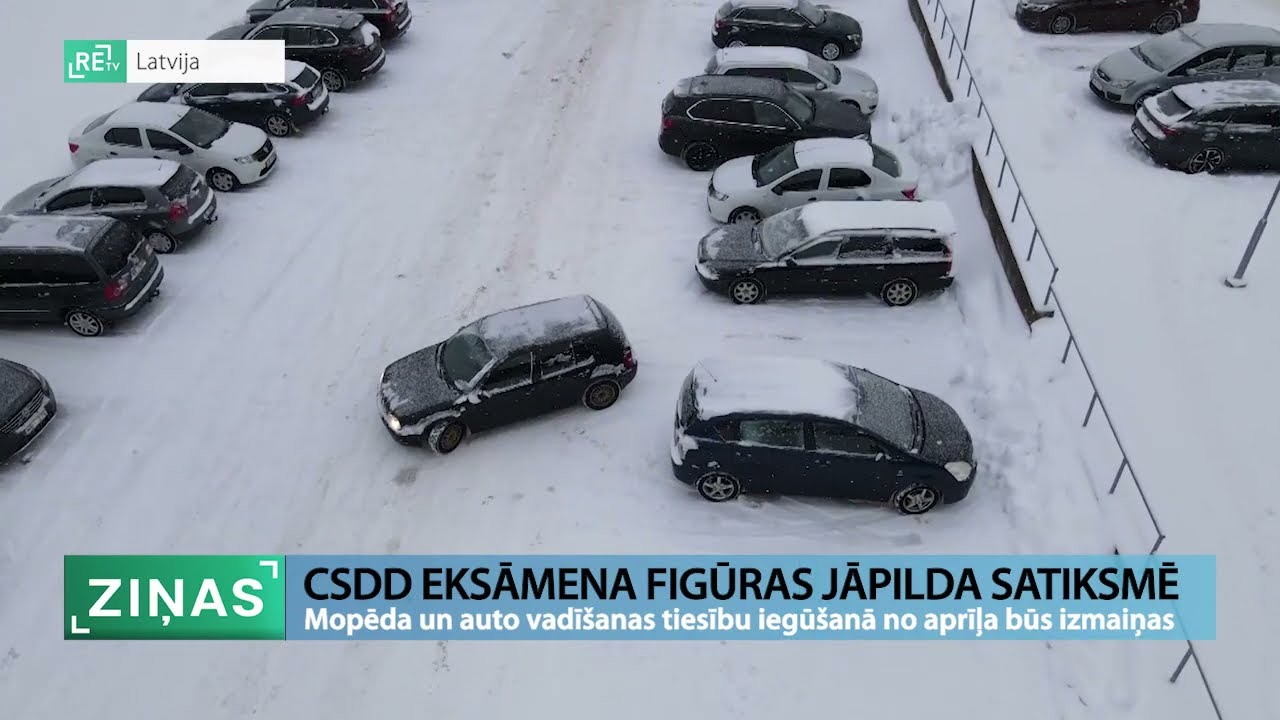 ReTV: CSDD eksāmena figūras tagad jāveic satiksmē