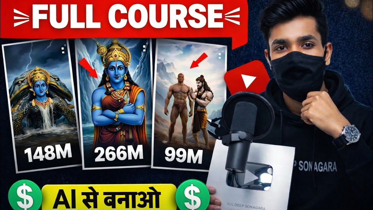 🔥 Bhakti Video Kaise Banaye | AI Se Bhakti Shorts | 2 Min Me Viral Video