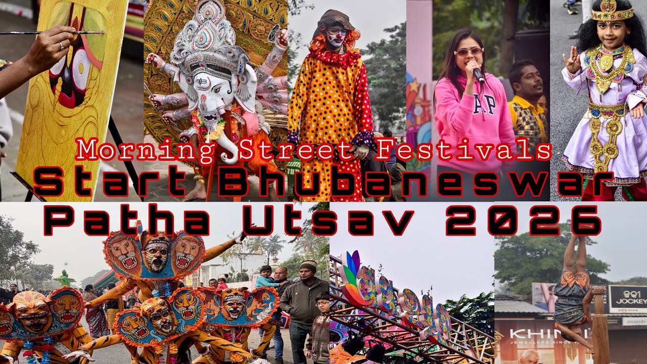 Patha Utsav 2026/ Morning Street Festival/ Bhubaneswar/ street Dance, music , Yoga/ Patha Utsav 