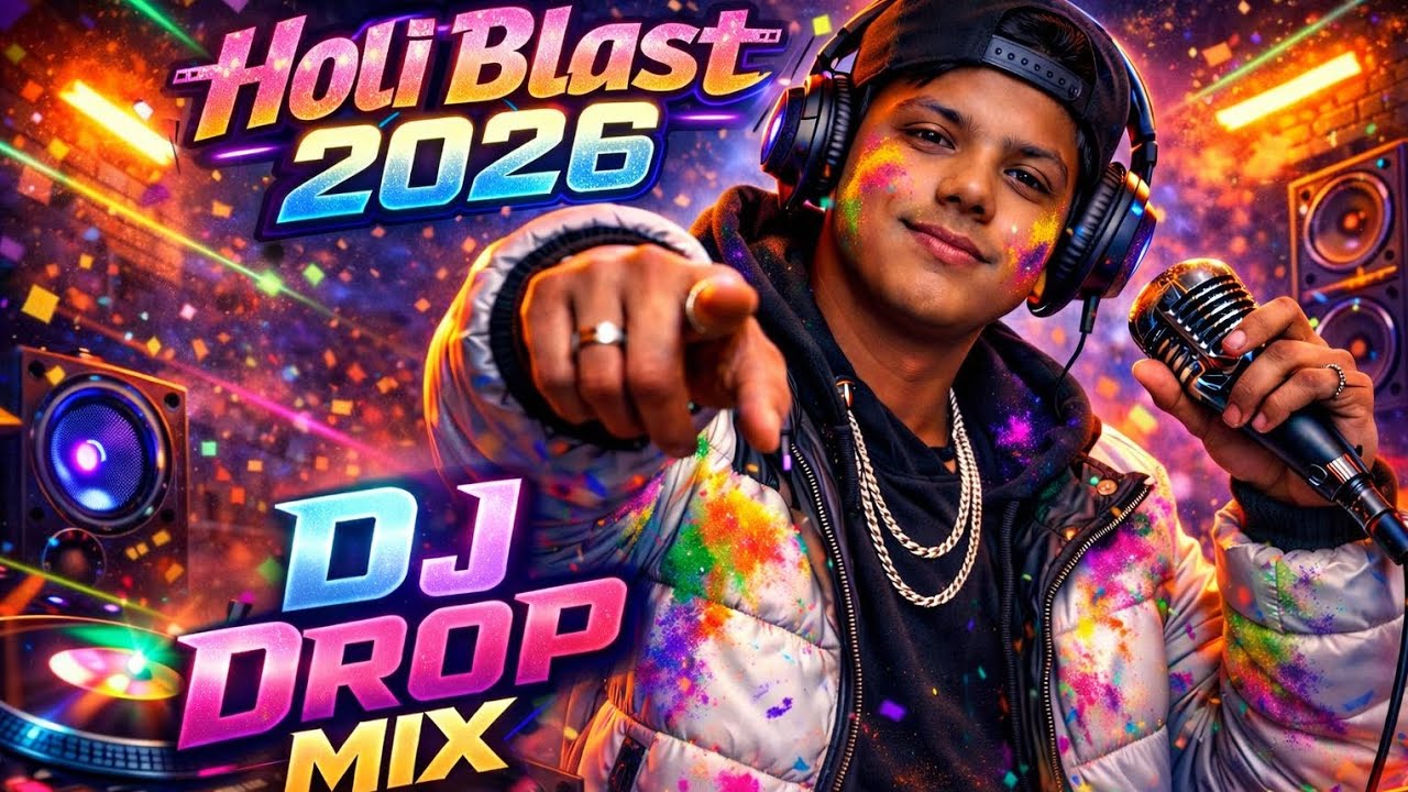 HOLI BLAST 2026 🔥 | DJ DROP MIX | New Holi Party Song 2026 | Hard Bass Remix | Dance Special