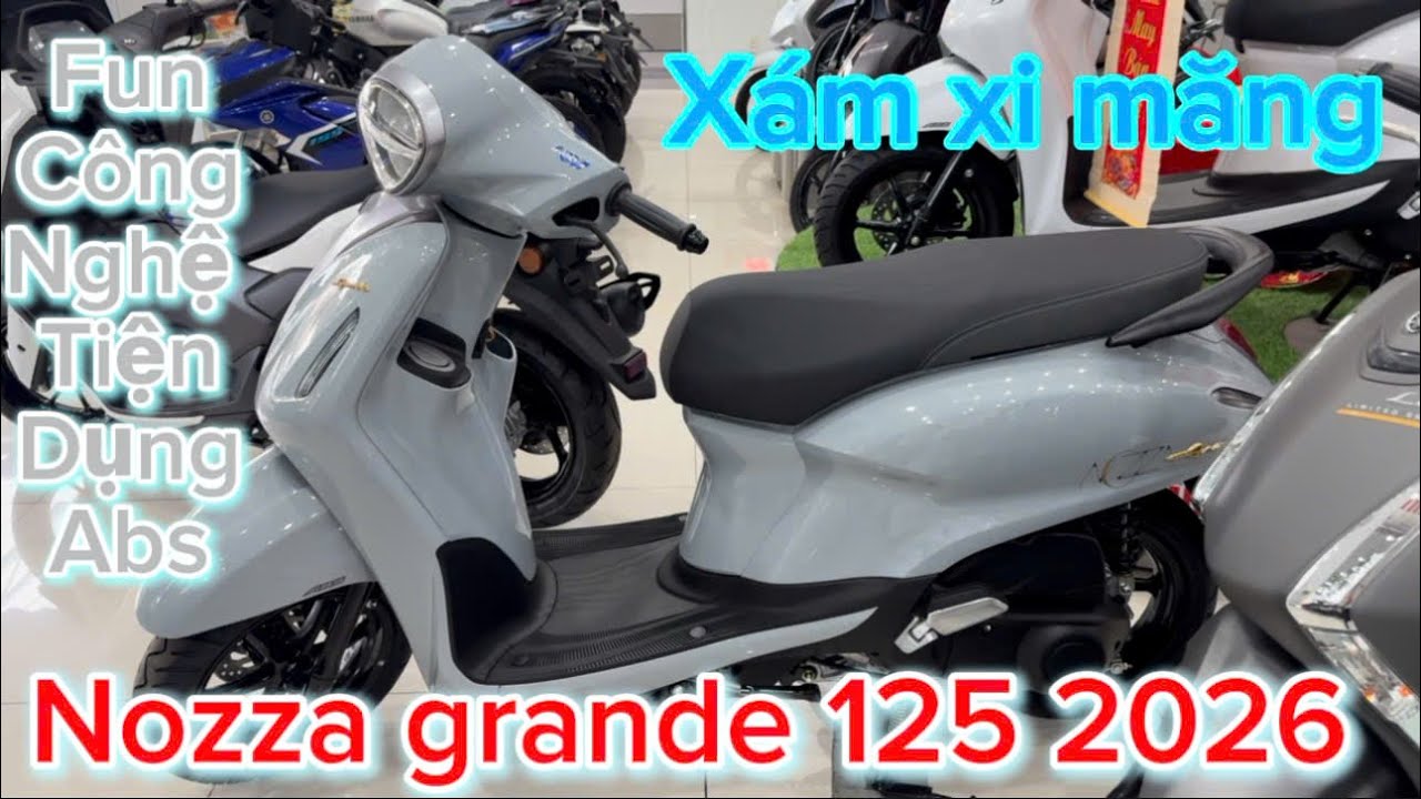 Xe Yamaha Grande Màu Xám Bóng Mới 2026 | Bình Exciter