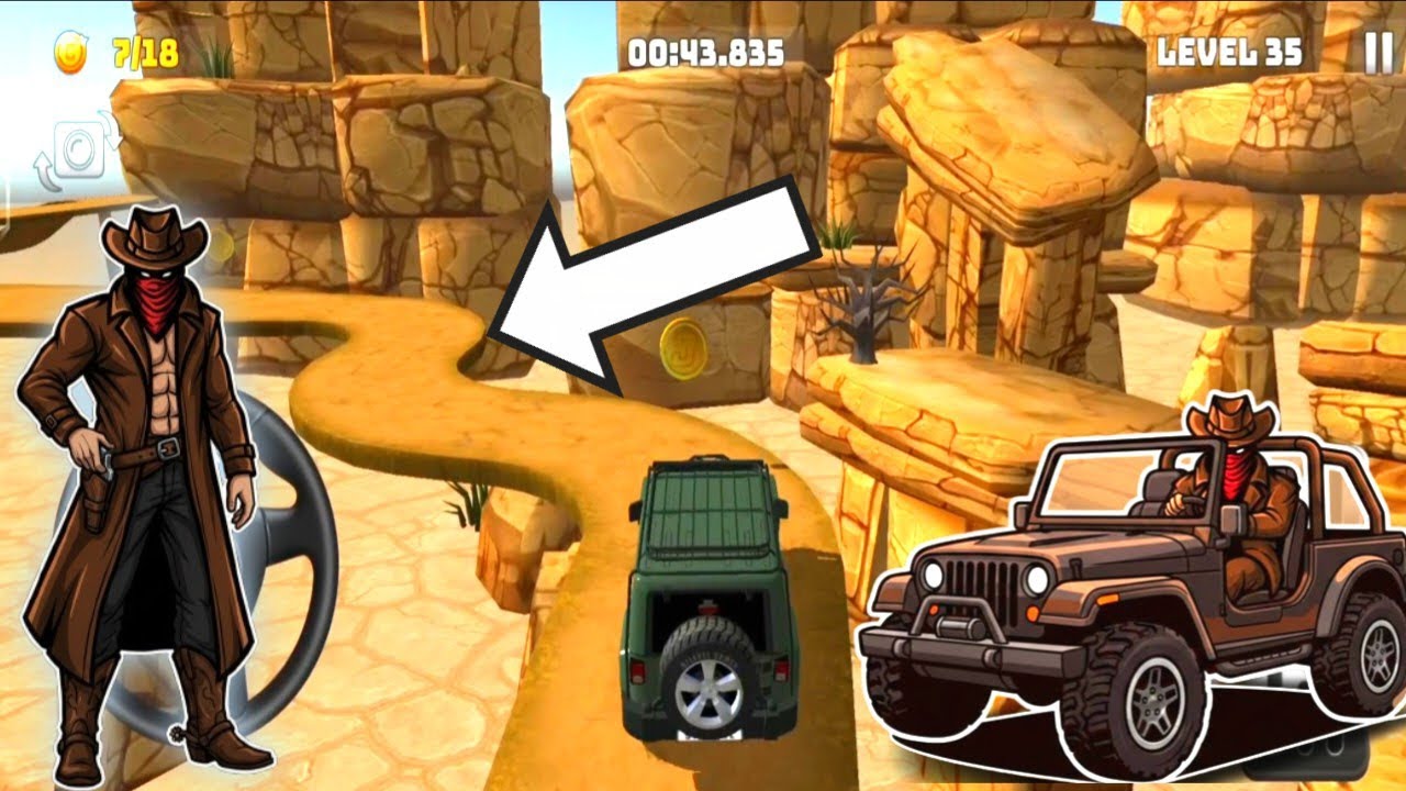 THIS TURN IS SO DANGERS 😱 / car game / Mountain Climb 4x4