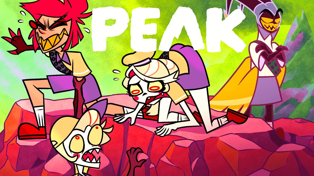 Hazbin Hotel Characters FIGHT in a PEAK Climbing Game