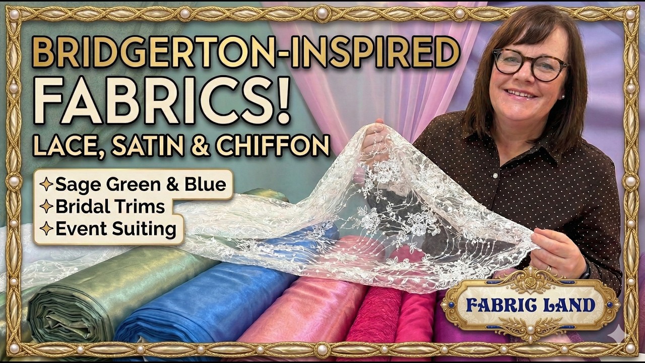 Bridgerton Fabric Inspiration! 🧵 Regency Laces, Satins & Chiffons