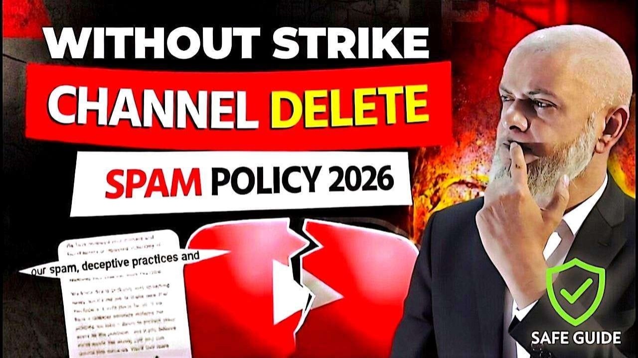 YouTube Spam Policy 2026 Channel Delete Without Strike!