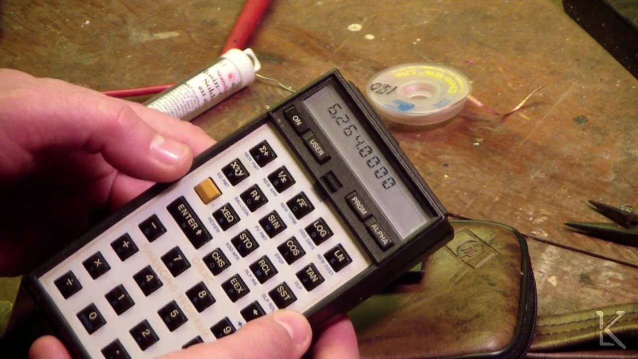 HP 41CV calculator repair of bad battery contacts