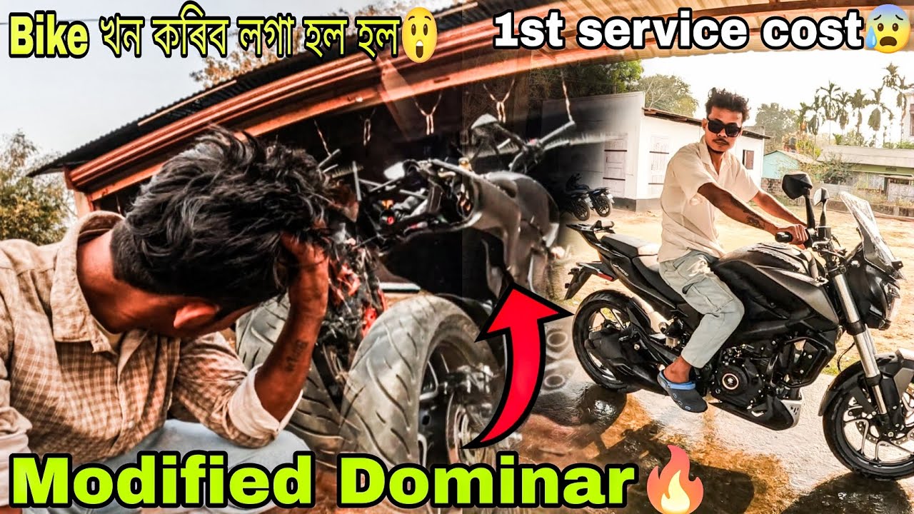 Remove Tail tidy Dominar 400 modified🔥 1st service cost😰 || Biker's vlogs 09