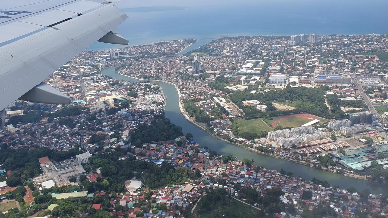 Landing & taxiing at Davao International Airport
