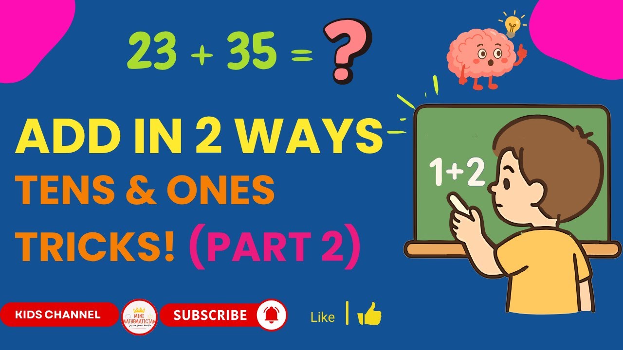 How to Add 2-Digit Numbers Step-by-Step | Place Value Addition for Kids | Part 2