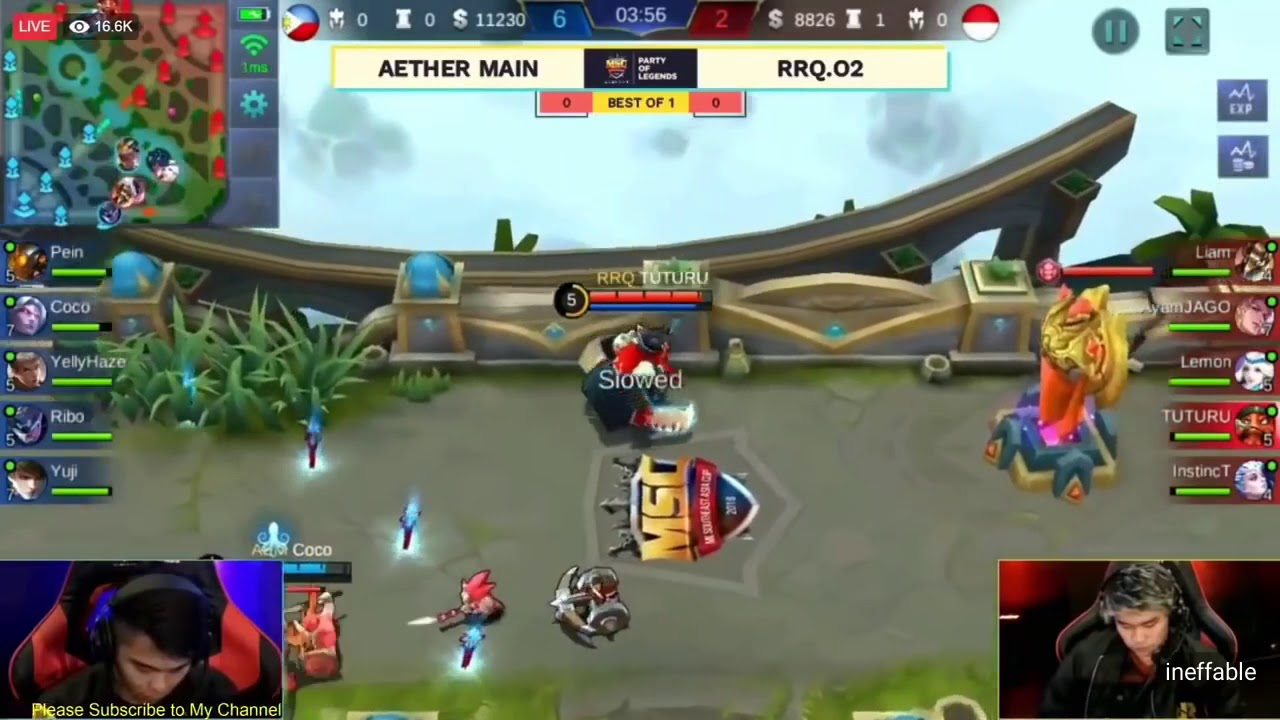 AETHER MAIN VS RRQ O2 MSC 2018 GRAND FINAL DAY 1