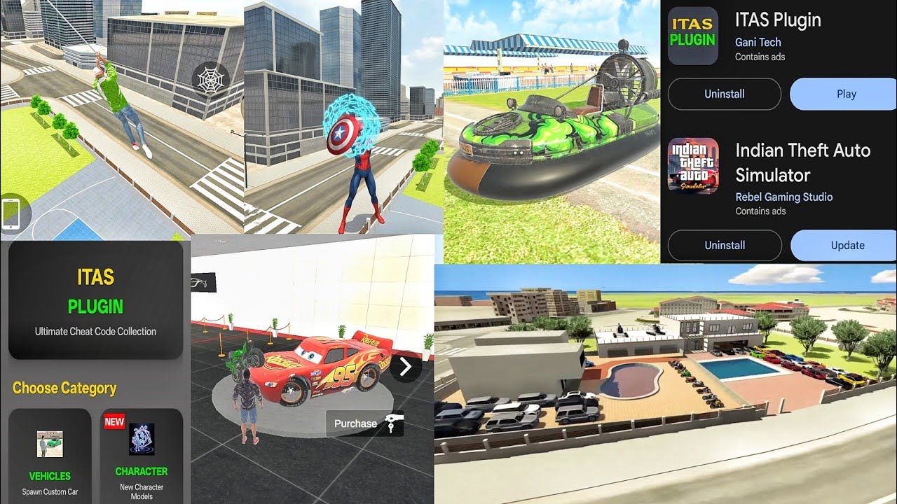 Indian Theft Auto Simulator New Update &ndash; Stadium, Night Mode, Plane, Luxury House & Superpower 🔥