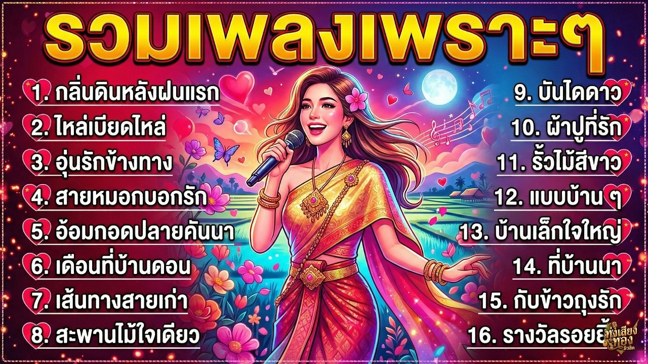 เพลงลูกทุ่งรัก อบอุ่นหัวใจ ฟังสบายยามเช้า รวมเพลงเพราะๆ ความหมายดี เปิดฟังเพลินทั้งวัน