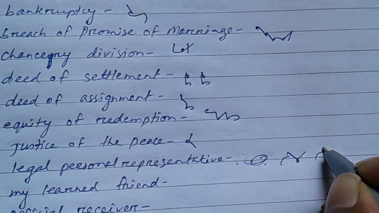 Legal Phrase |  Part 2 | most important - Shorthand Learning