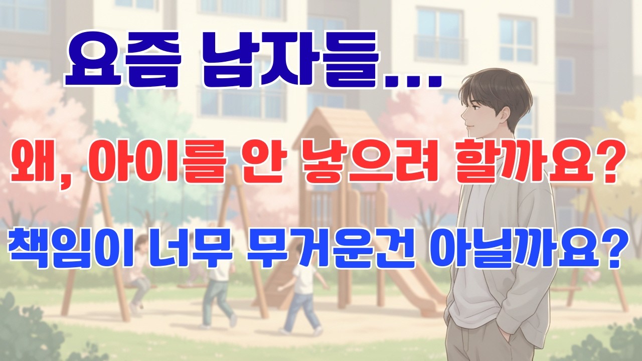요즘 남자들이 아이를 안 낳는 이유