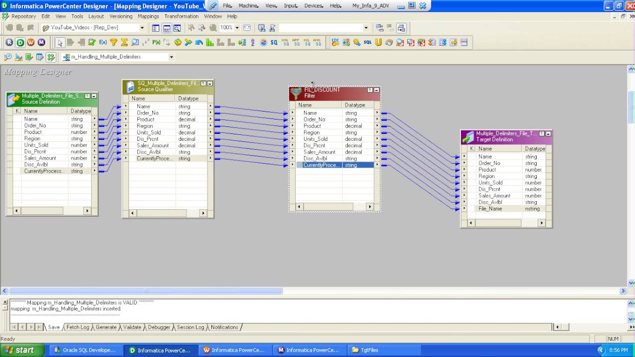 Handling Multiple Delimiters & Reading Source FileName