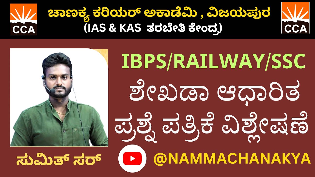 PERCENTAGE(ಶೇಕಡಾವಾರು) TOPIC FOR IBPS,SSC AND RAILWAYS EXAMS BY SUMIT SIR