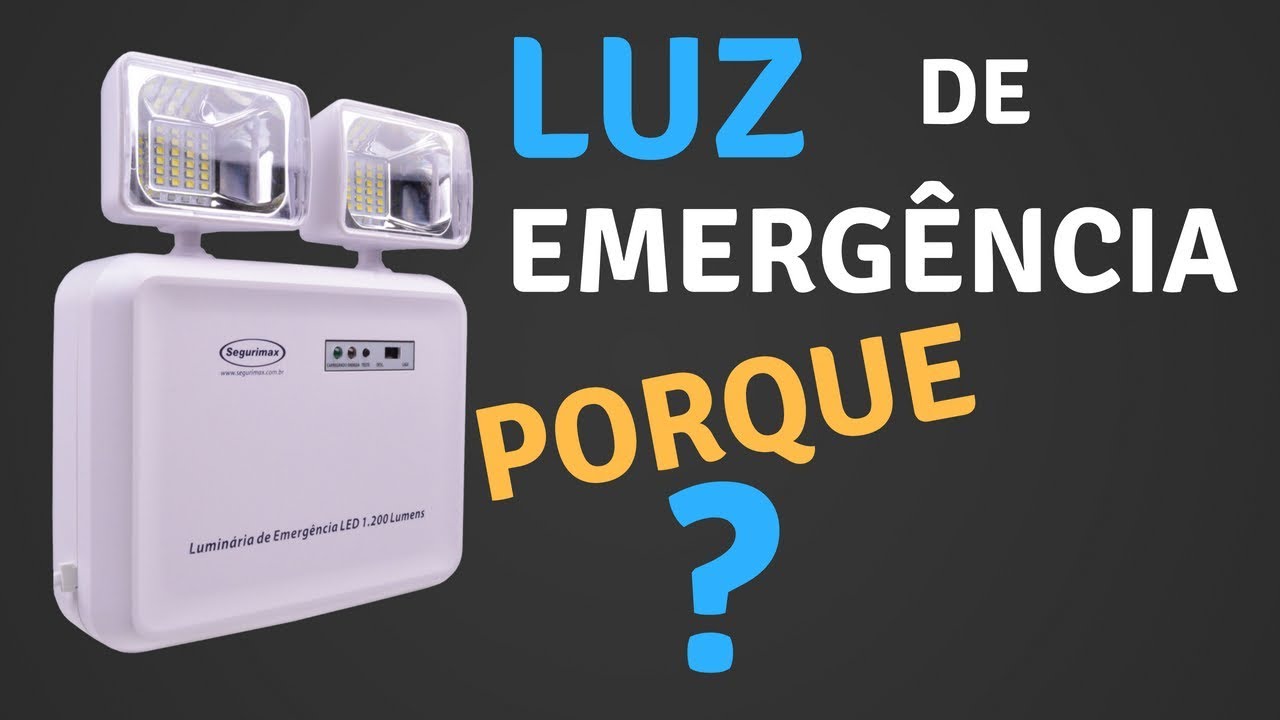 Luz de EMERGÊNCIA, ACIDENTES e Escuridão nunca Mais