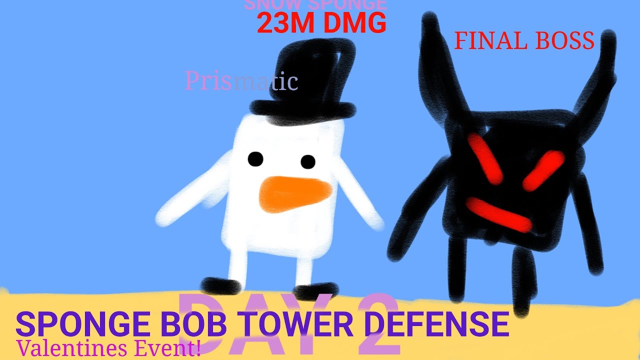 Sponge bob tower defense DAY 2!!