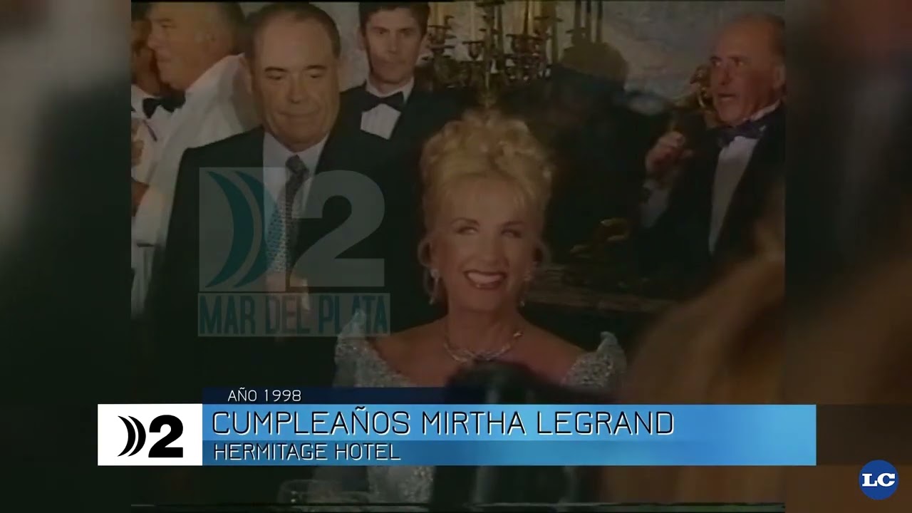 Año 1998: Mirtha Legrand festeja su cumpleaños en el Salón Versailles del Hermitage Hotel