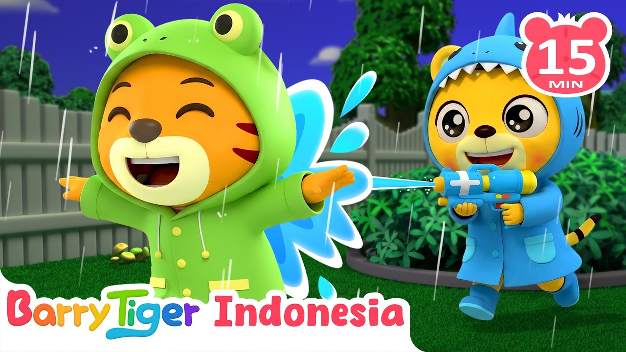 ☔️ Kumpulan Lagu Anak Bertema Hujan yang Menyenangkan 🌧️ | Lagu Hewan & Lagu Anak | BarryTiger