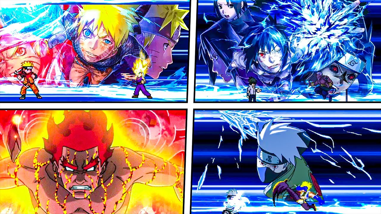 Naruto: All Ultimate Attacks & Transformation (Part 1) | Jump Force MUGEN V12
