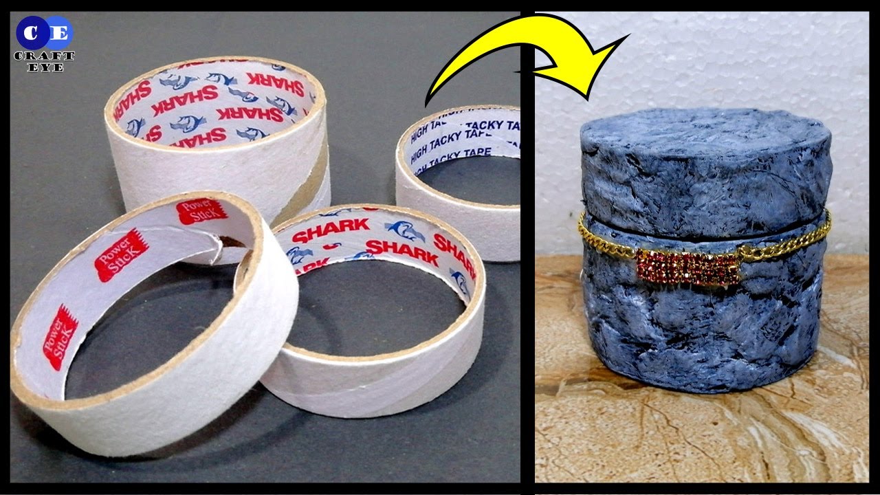 Amazing way to recycle scotch tape rolls | Tape roll craft ideas
