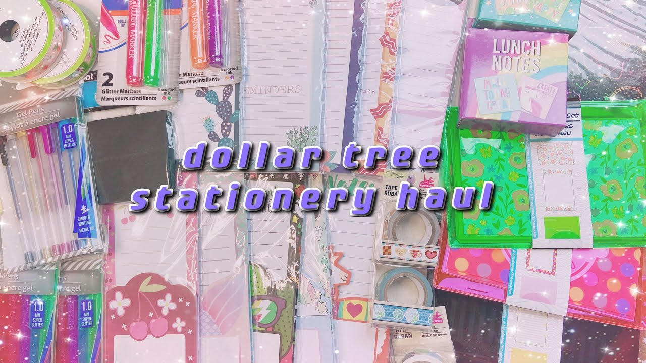 💖 dollar tree stationery haul 💖