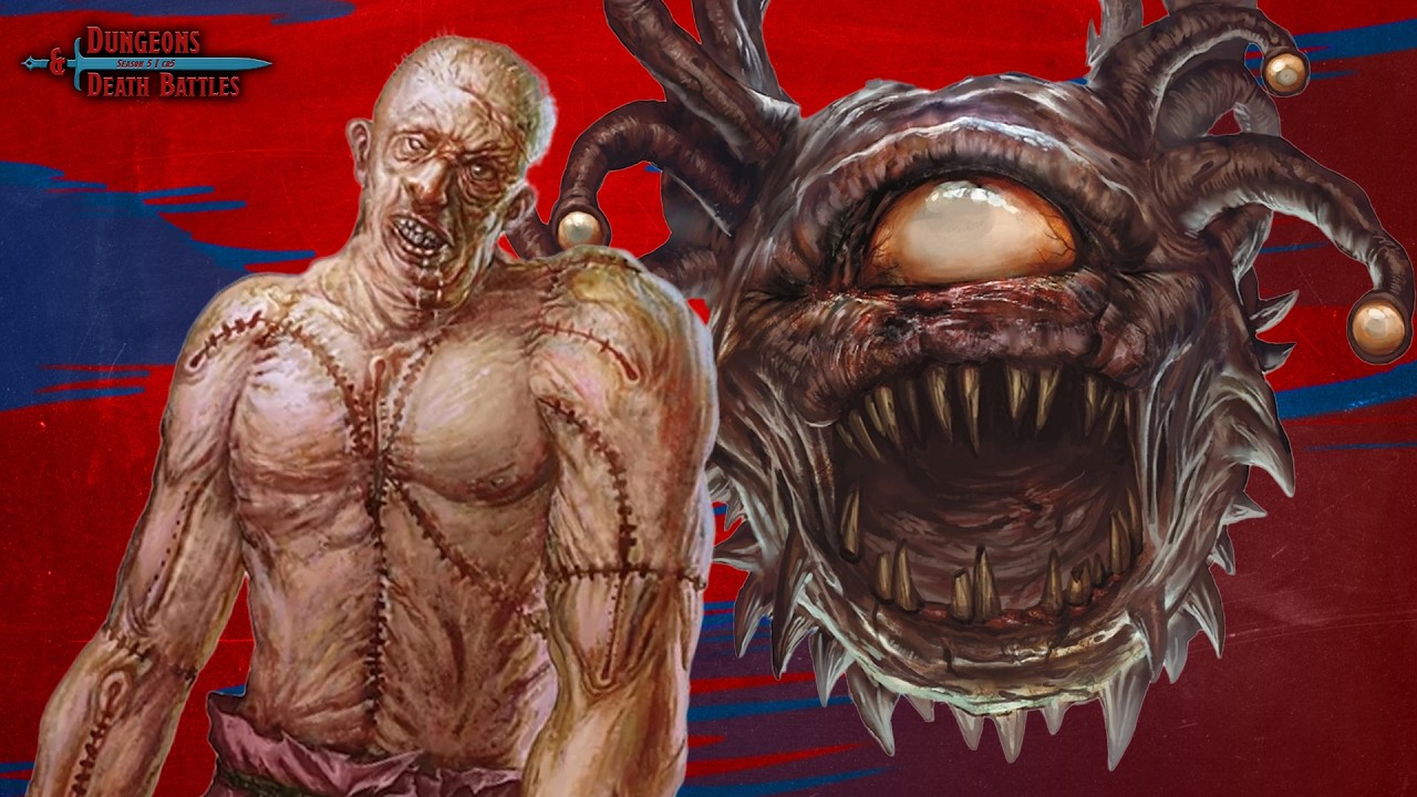 Flesh Golem vs Beholder Zombie | Dungeons & Death Battles | Season 5 Quarter Final