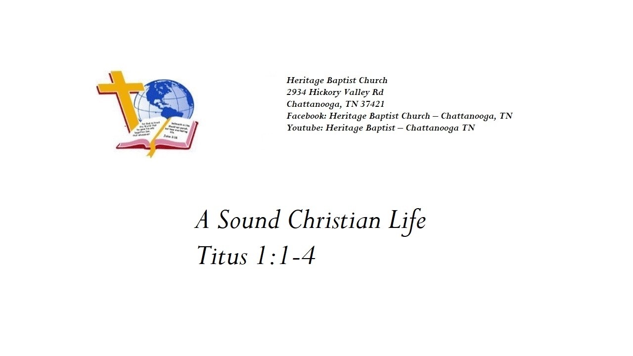 A Sound Christian Life