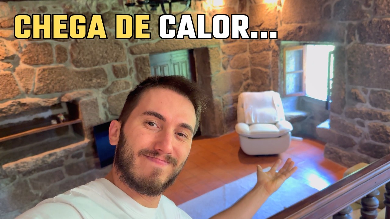 COME&Ccedil;AMOS A OBRA PARA RESFRIAR A CASA DE PEDRA - EM PORTUGAL