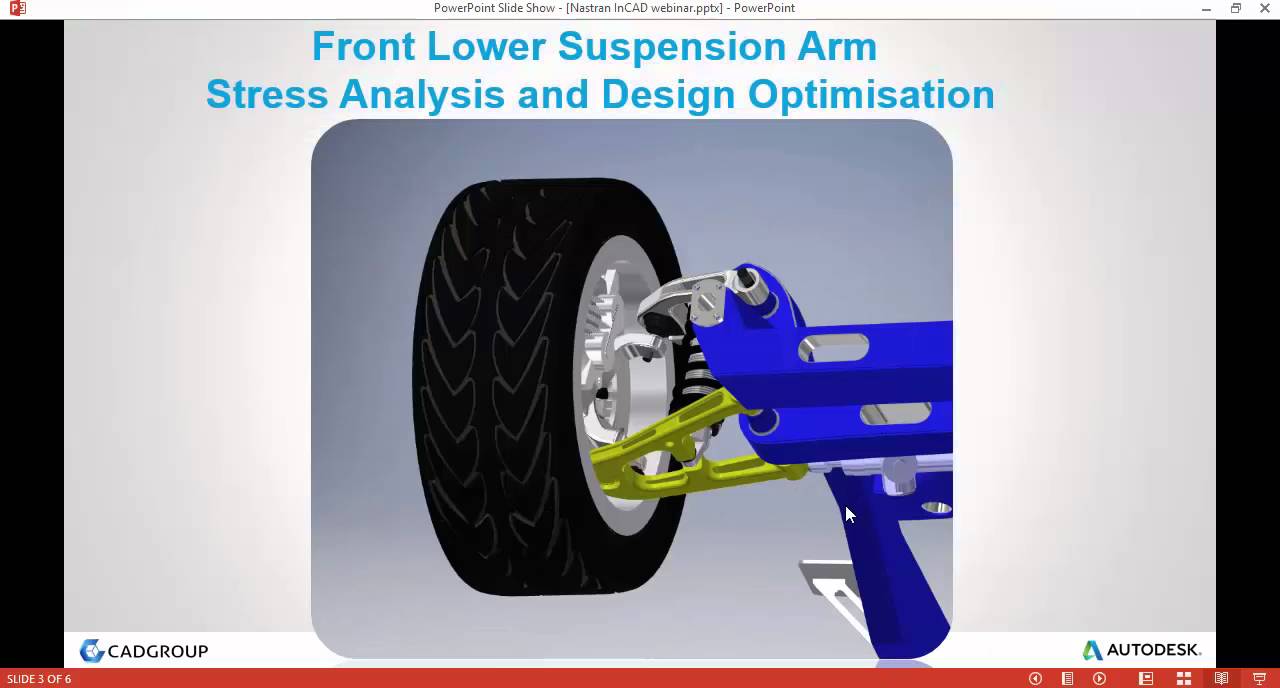Nastran In-CAD Linear and non-linear stress analysis