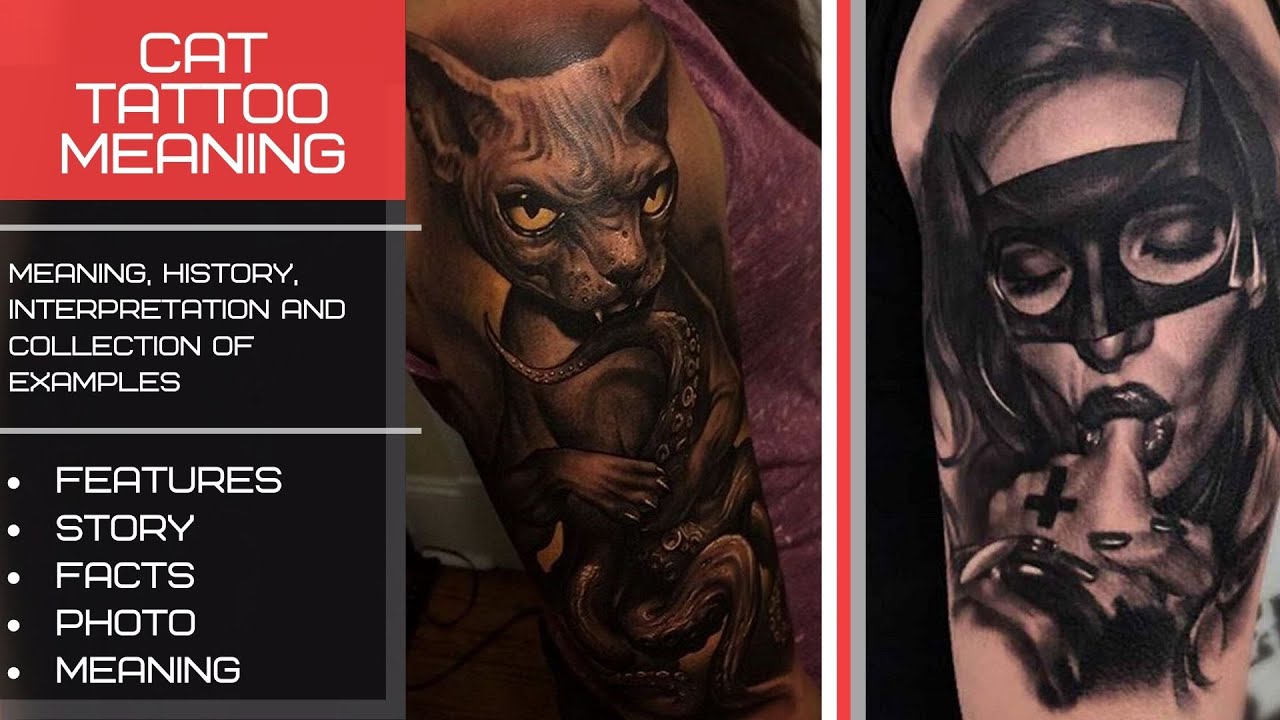 Cat tattoo meaning - facts and photos