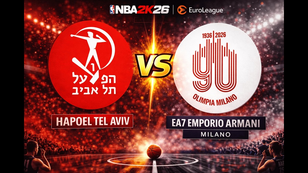 [TURKISH AIRLINES EUROLEAGUE 2025/2026] Hapoel IBI Tel Aviv vs EA7 Emporio Armani Milan - NBA2K26