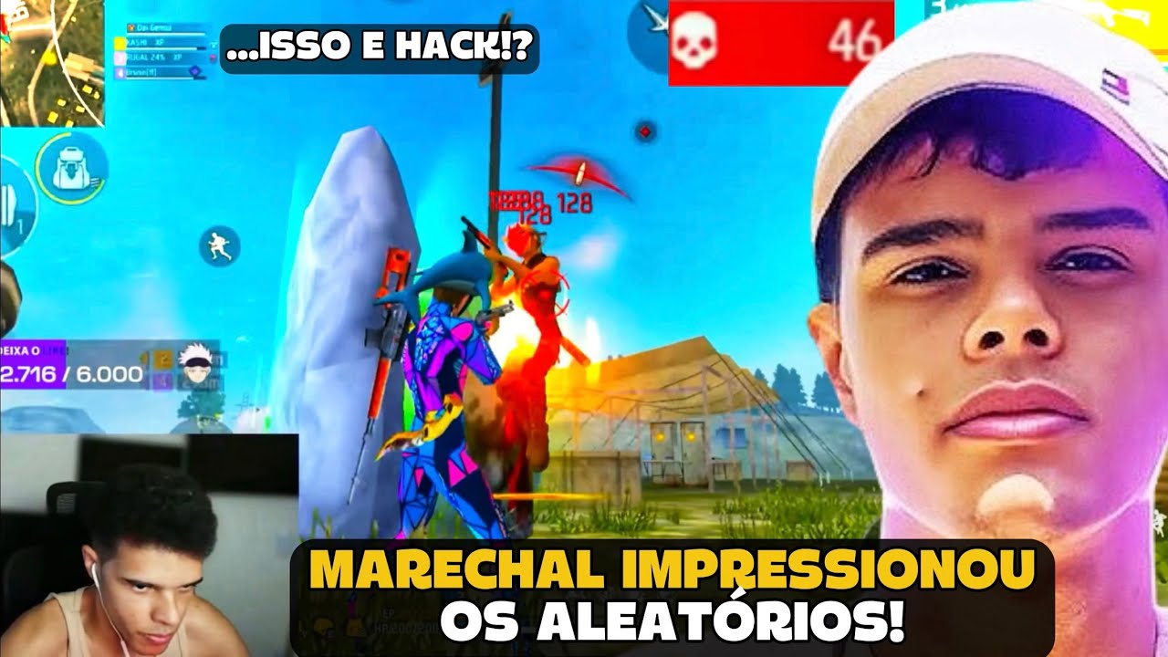 MARECHAL DEIXOU OS ALEATORIOS IMPRESSIONADO COM A SUA SENSI NA RANK! FREE FIRE - MARECHAL HIGHLIGHTS