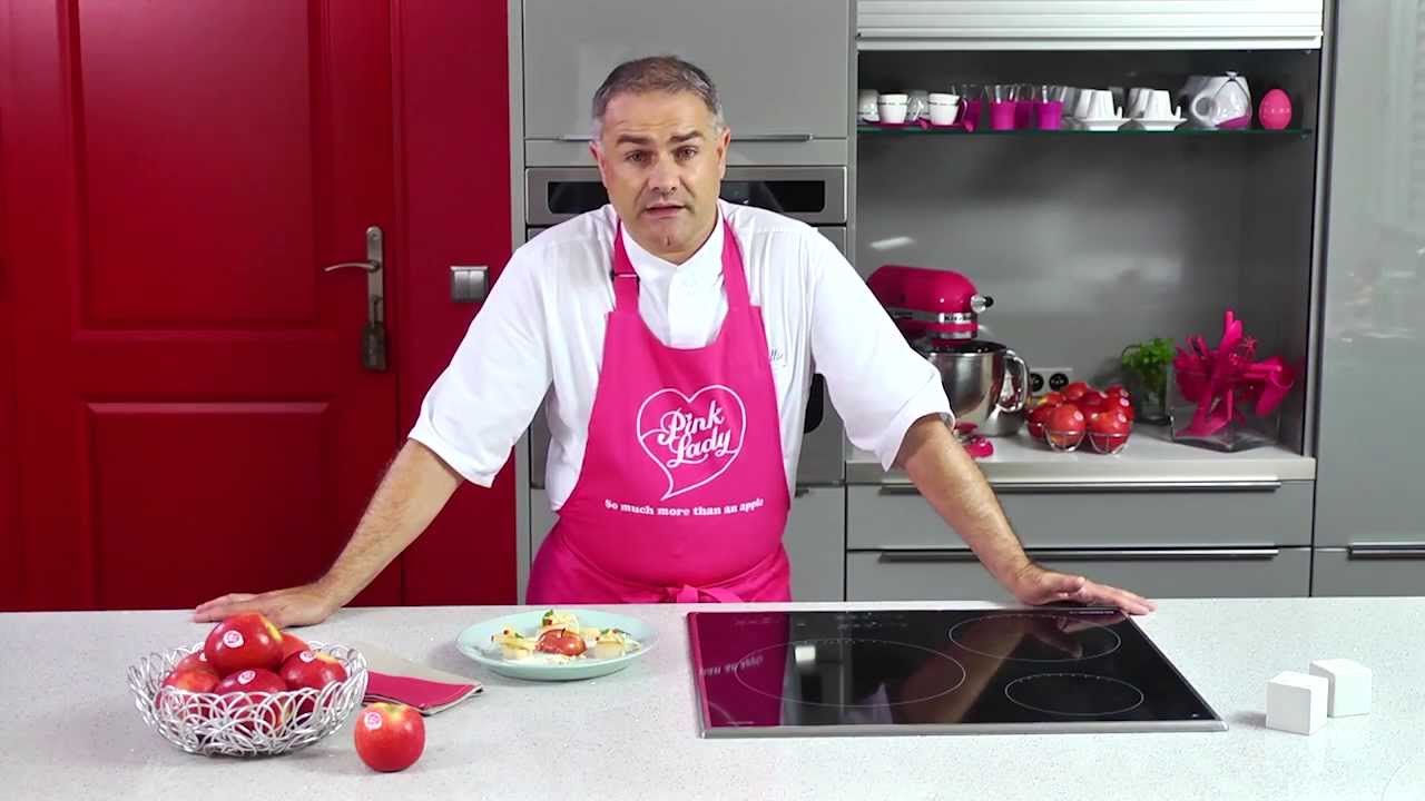Noix de Saint-Jacques à la pomme Pink Lady® et son émulsion noisette