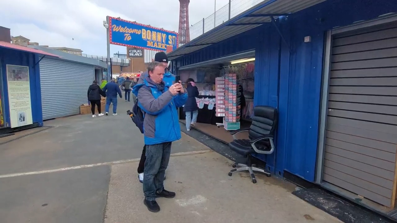 BONNY STREET MARKET REOPENS ON A VERY WINDY DAY BLACKPOOL 28/03/2026