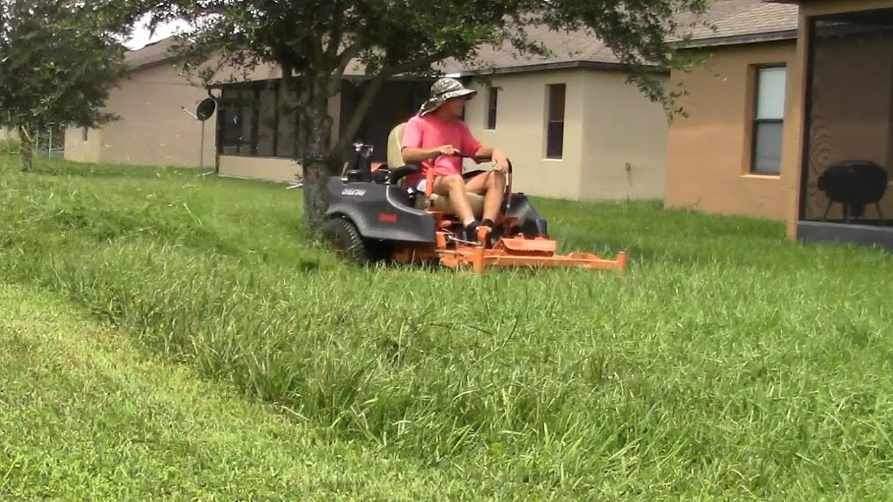 Lawn care vlog #31 Thick thick grass