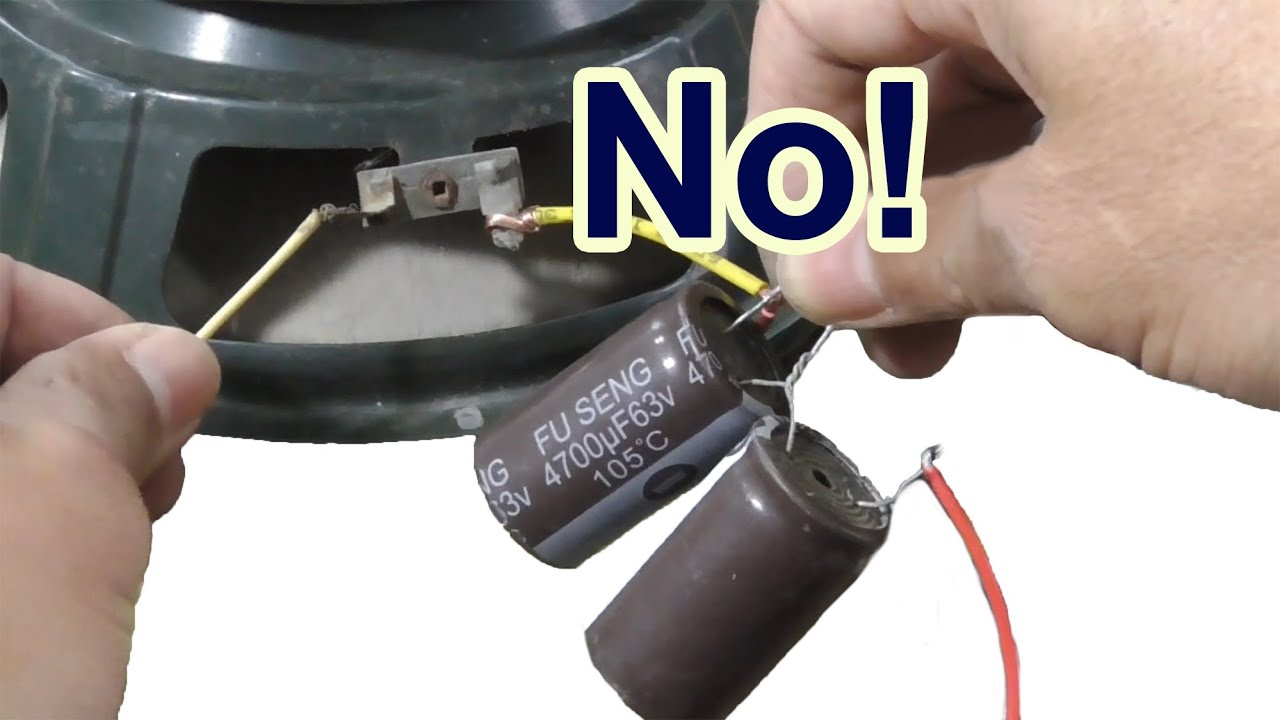 Speaker resistor capacitor 1000uf bass Before and after, Right and left